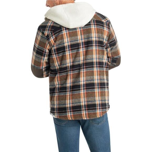 Legendary Whitetails Men's Camp Night Berber Lined Hooded Flannel‎ Shirt Jacket - Picture 3 of 7